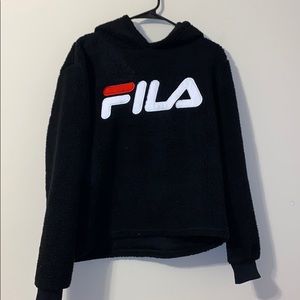 FILA fluffy/teddy coat